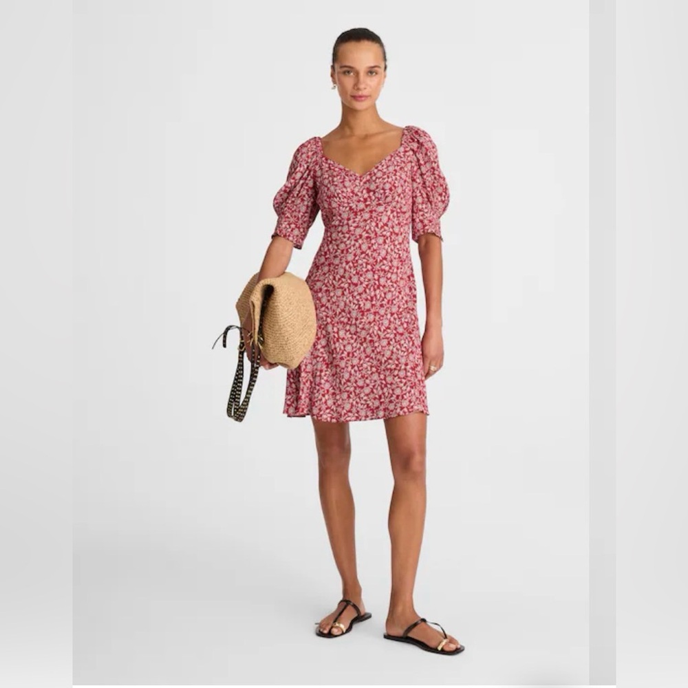 Madewell Floral Red Dress *NWT*